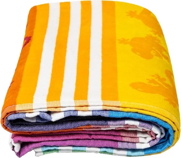 CRAZY GEKKO Strandtörölköző szivárvány 165x90cm