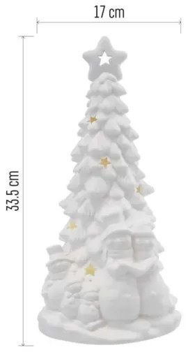 LED karácsonyi dekoráció LED/2xAA meleg fehér karácsonyfa