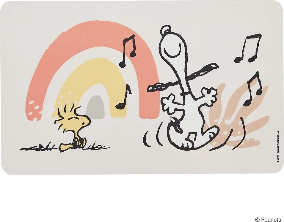 PEANUTS reggeliző deszka 23 x 14cm, Szivárvány