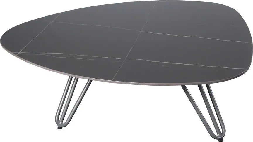 Kerti dohányzóasztal kő asztallappal 88x110 cm Alina – Garden Pleasure