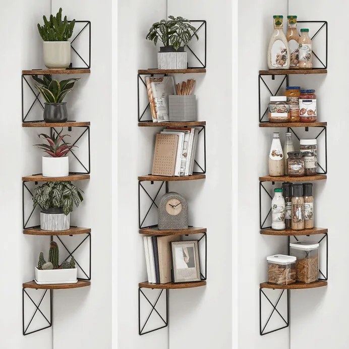 Polc, MDF, barna, ABP-E1051 OLW