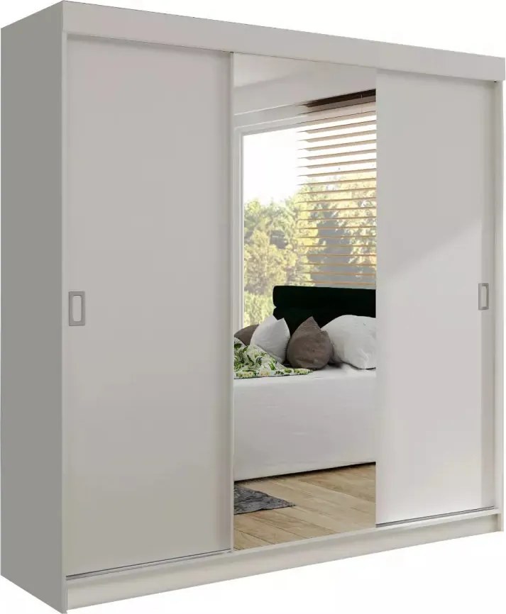 Bill 1 200 Tolóajtós Szekrény 200cm, Fehér