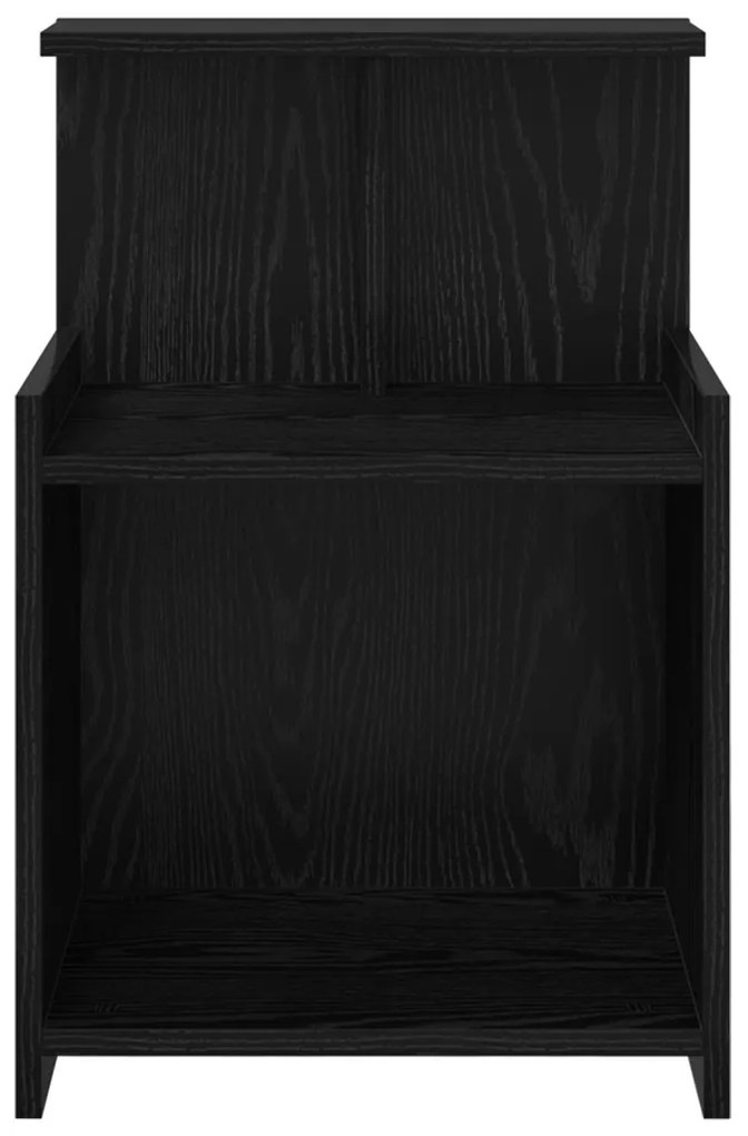Éjjeliszekrény 2 pcs Musta tammi 40 x 35 x 60 cm Faanyag