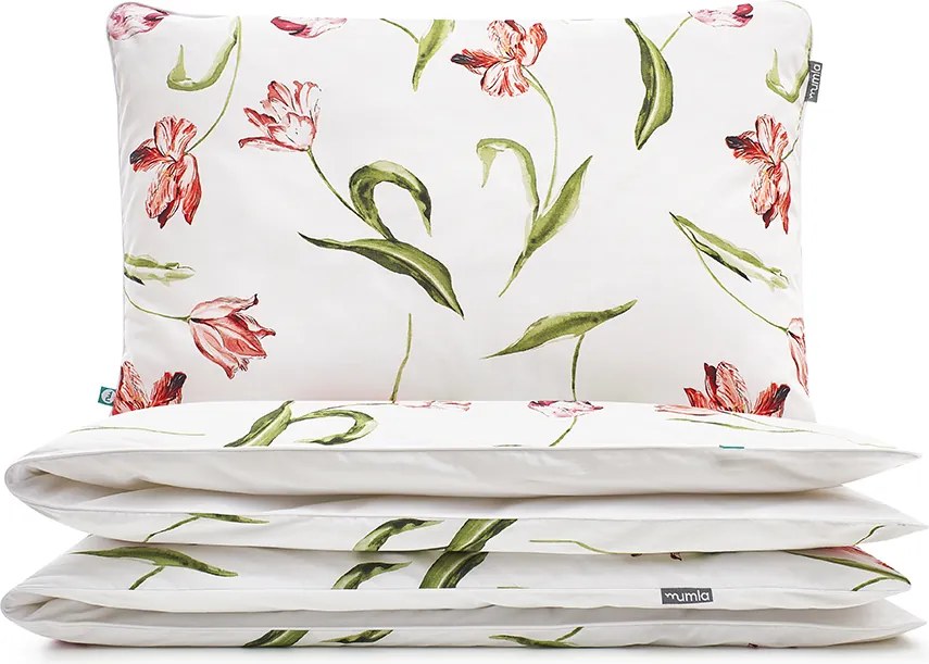 Tulipán ágyneműhuzat 160x200 cm 2x 80x70 cm Mumla