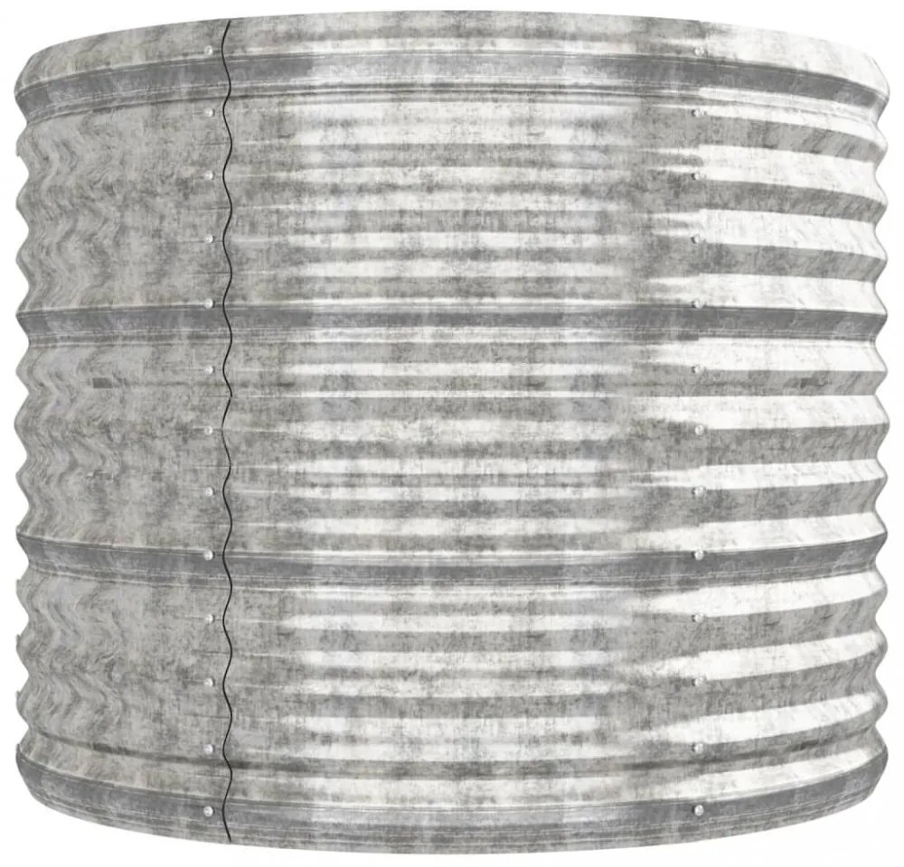 ezüstszínű horganyzott acél kerti magaságyás 296x80x68 cm