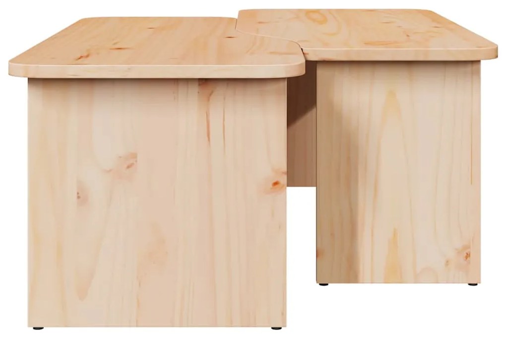 Dohányzóasztal 2 pcs Természetes 100 x 69 x 35.5 cm