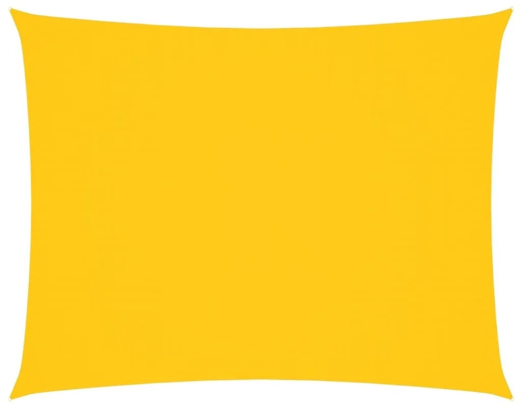 sárga téglalap alakú oxford-szövet napvitorla 5 x 6 m