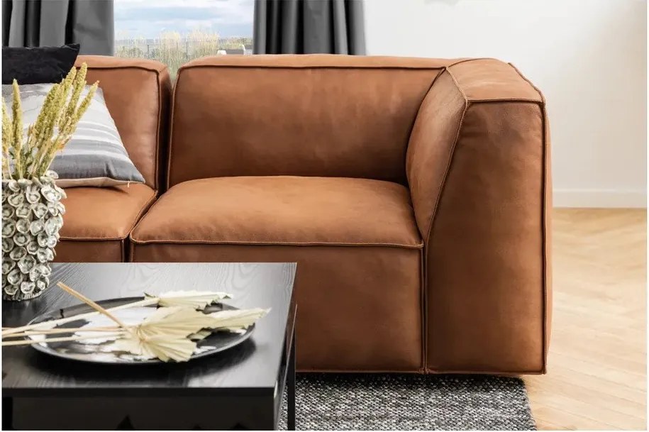 Konyakbarna kanapé modul (jobb oldali) Fairfield Kentucky – Bonami Selection