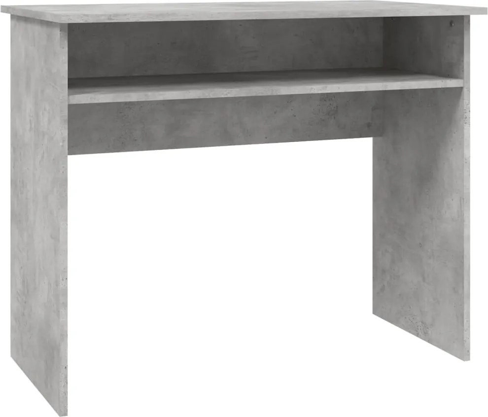 vidaXL betonszürke szerelt fa íróasztal 90 x 50 x 74 cm