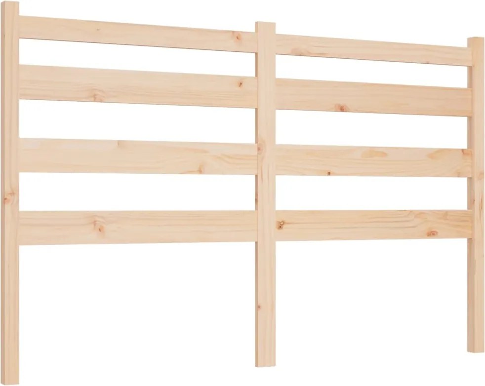 vidaXL tömör fenyőfa ágyfejtámla 126 x 4 x 100 cm