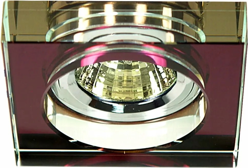 Candellux süllyesztett spot lámpatest, lila, négyzet alakú