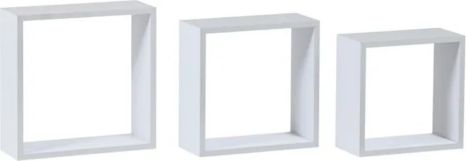 Fali polc fehér színben, mdf, P-008 WT2