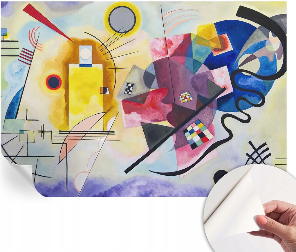 Dekoratív öntapadós fotótapéta az irodába Színes absztrakt 152x104