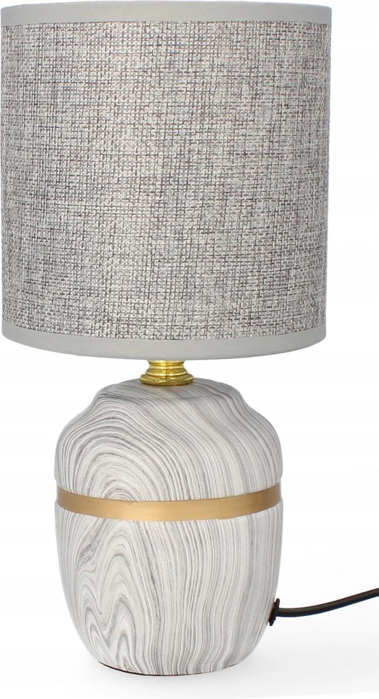 Asztali lámpa dekoráció glamour kerámia lámpabúra éjjeli lámpa szürke