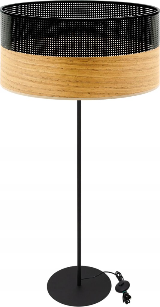 Állólámpa Fa Lámpabúra Lyukakkal 40CM E27