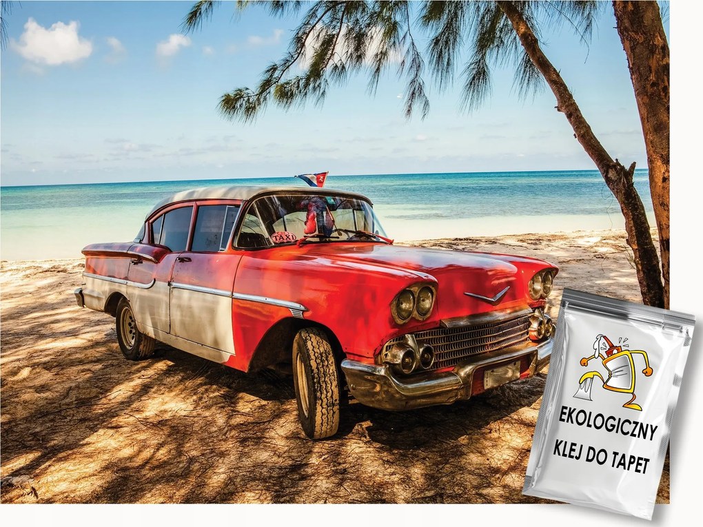 Fotótapéta Flizelina Autó Oldtimer Kuba Tengerpart Tenger 200x140 ragasztó