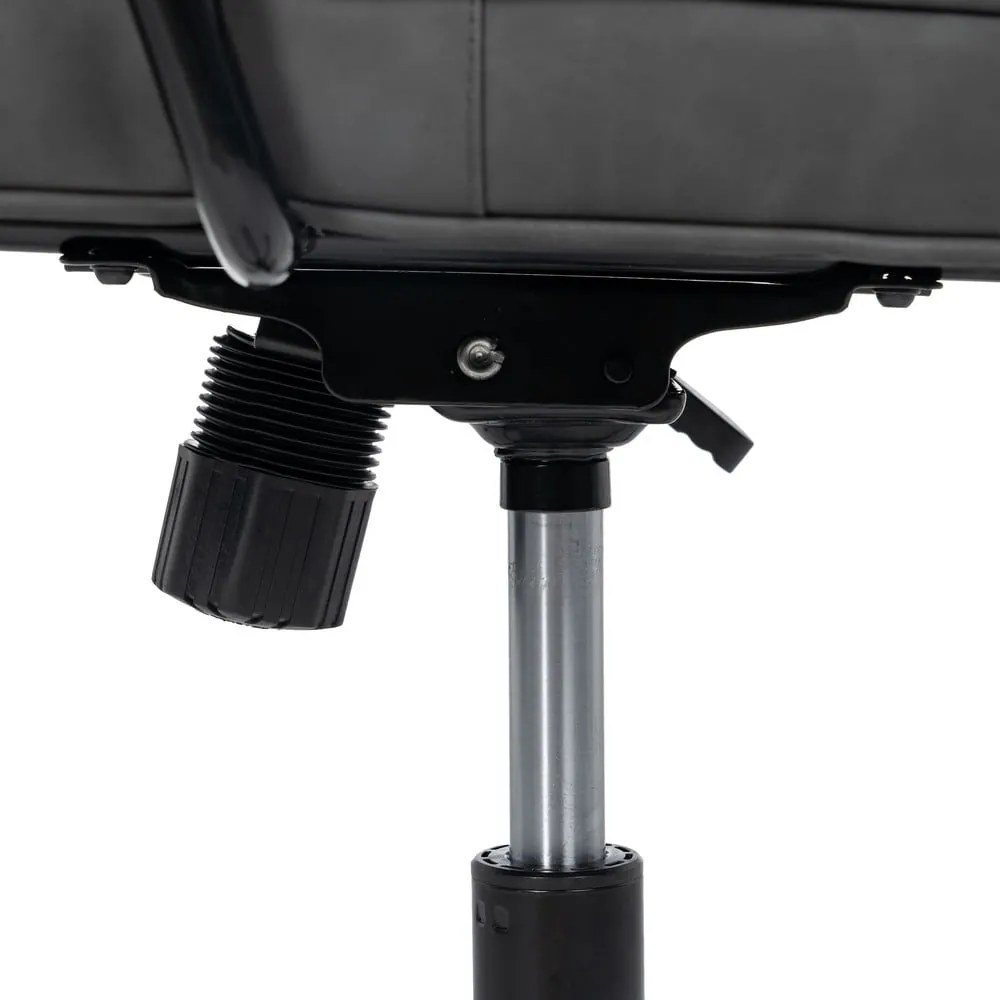 Antracitszürke bőrutánzat irodai szék – Ixia