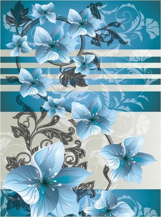 Fotótapéta Orchidea virágok Magnólia vinil skandináv stílus 184x254 +ragasztó