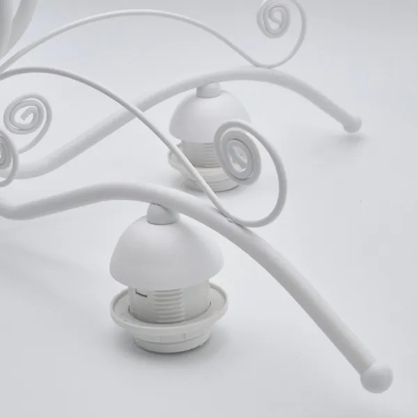 Csillár láncon RETRO II 5xE27/60W/230V fehér