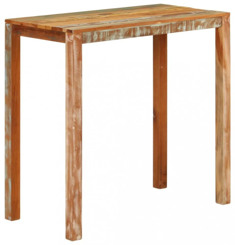 tömör újrahasznosított fa bárasztal 112 x 55 x 108 cm