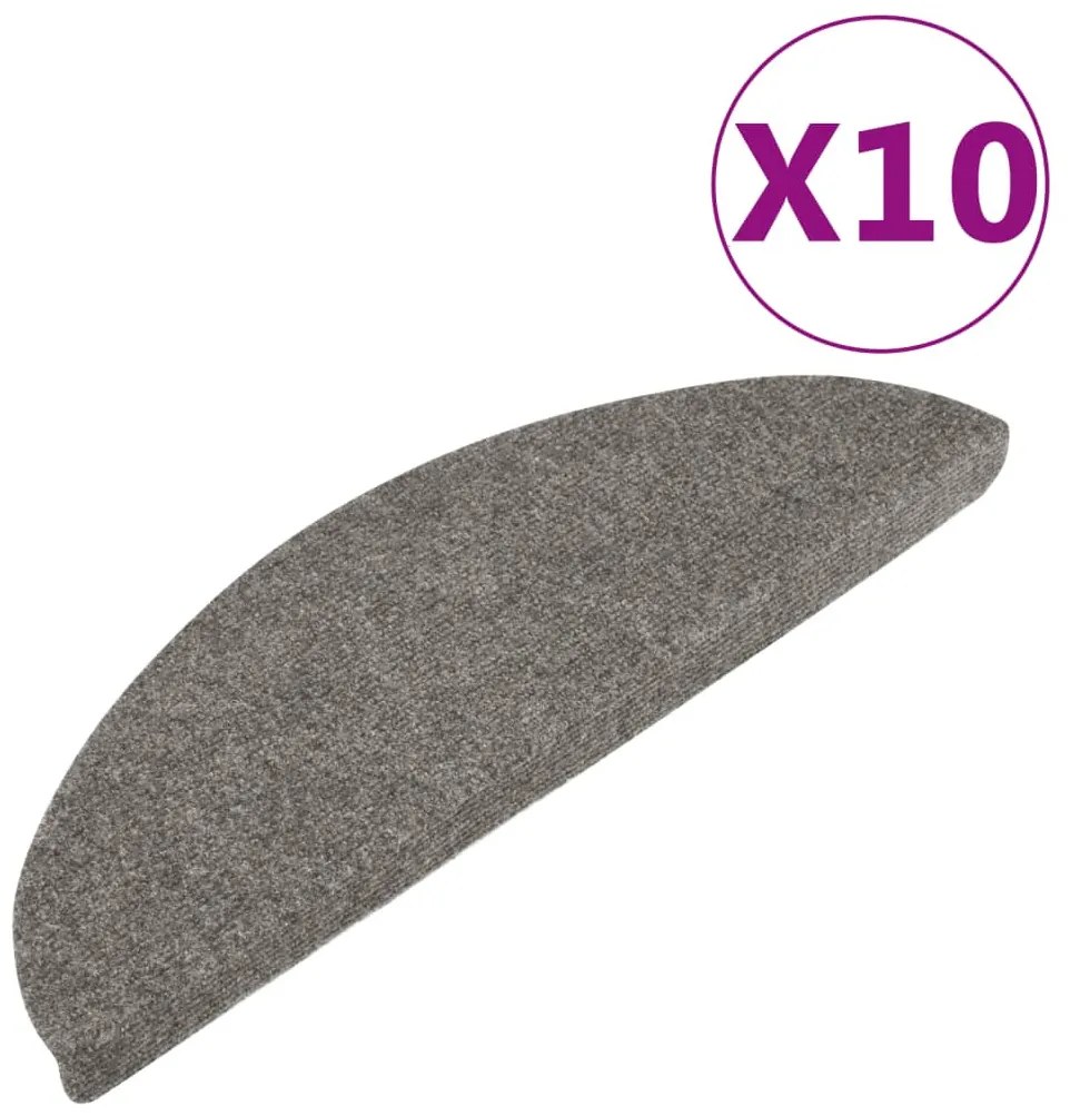 10 db szürke öntapadó lépcsőszőnyeg 65 x 22,5 x 3,5 cm