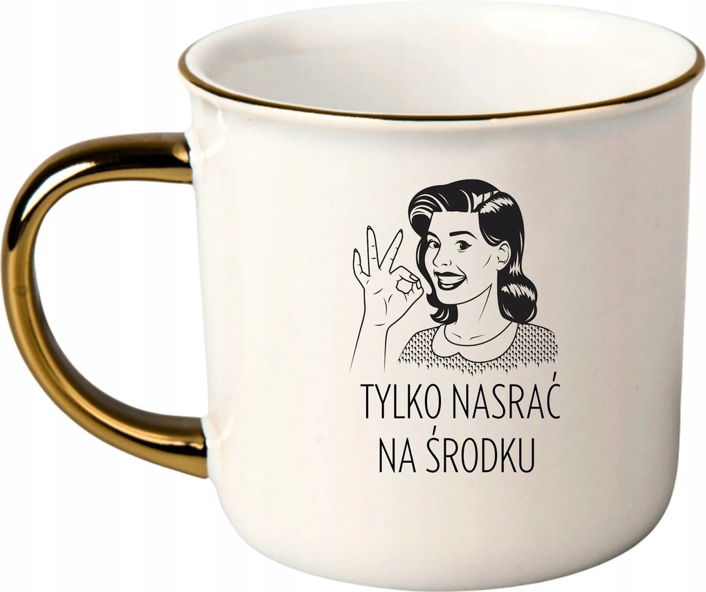 Bögre Fehér Arany Rant Ajándék Vicces Nap Csak Be Kell A Közepén