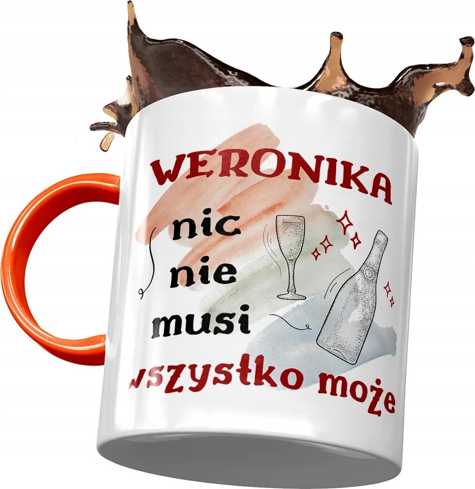 Narancssárga Bögre Veronika Nővéreknek Ajándék Nyomtatott Fotóval