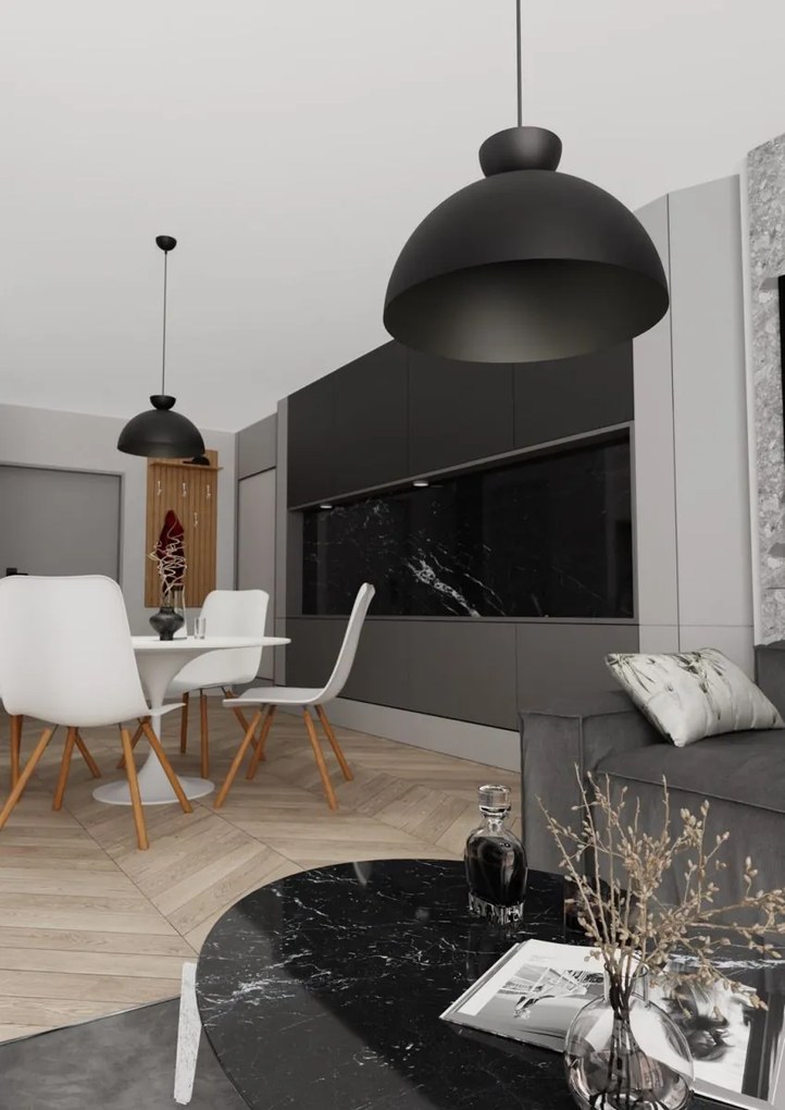 Emibig modern függeszték lunaro fekete emi1471/1l