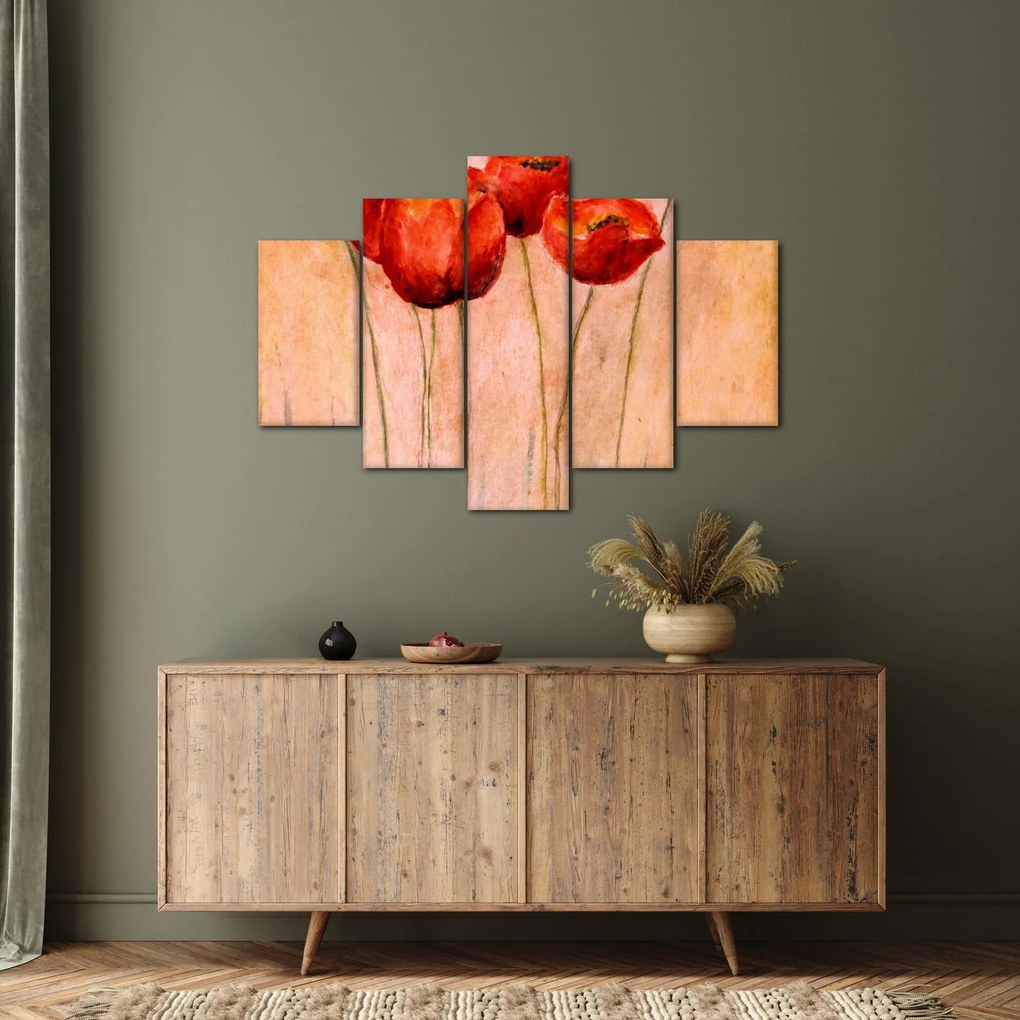 Kép - piros tulipán (150x105 cm)