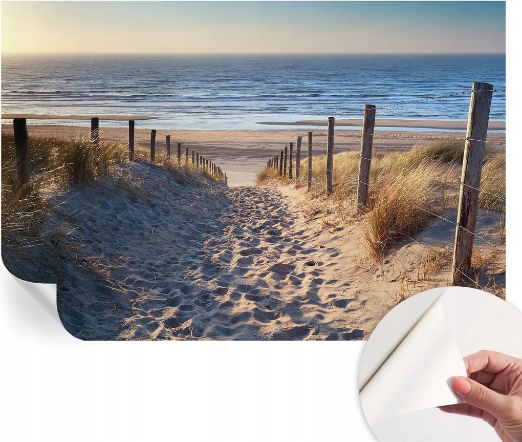 Öntapadós Stílusos Fotótapéta Dekoratív Strand ösvény 104x70 cm