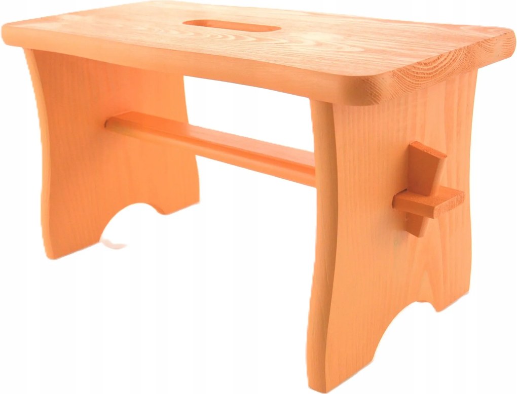 Közepes Narancssárga Szék Zsámoly Üvöltő Fa konyhai állvány Fsc