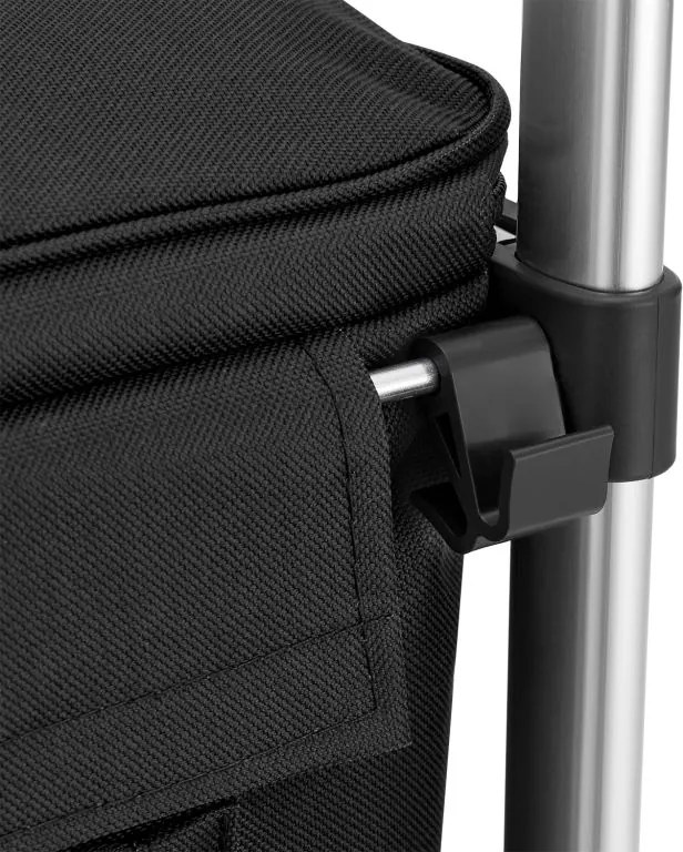 Összecsukható alumínium bevásárlókocsi 6 kerekes 30 kg