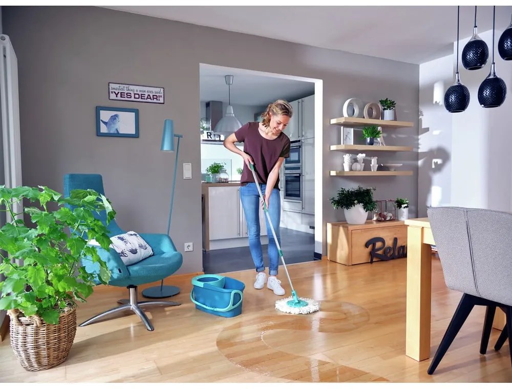 Forgó felmosó vödörrel Rotation Disc Mop (EVO) – LEIFHEIT