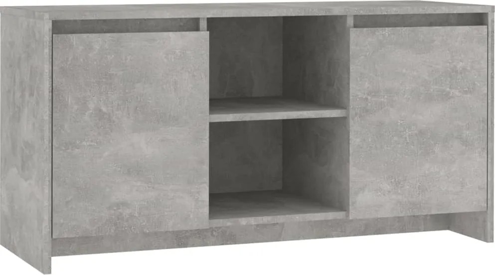 vidaXL betonszürke szerelt fa TV-szekrény 100 x 35 x 55 cm