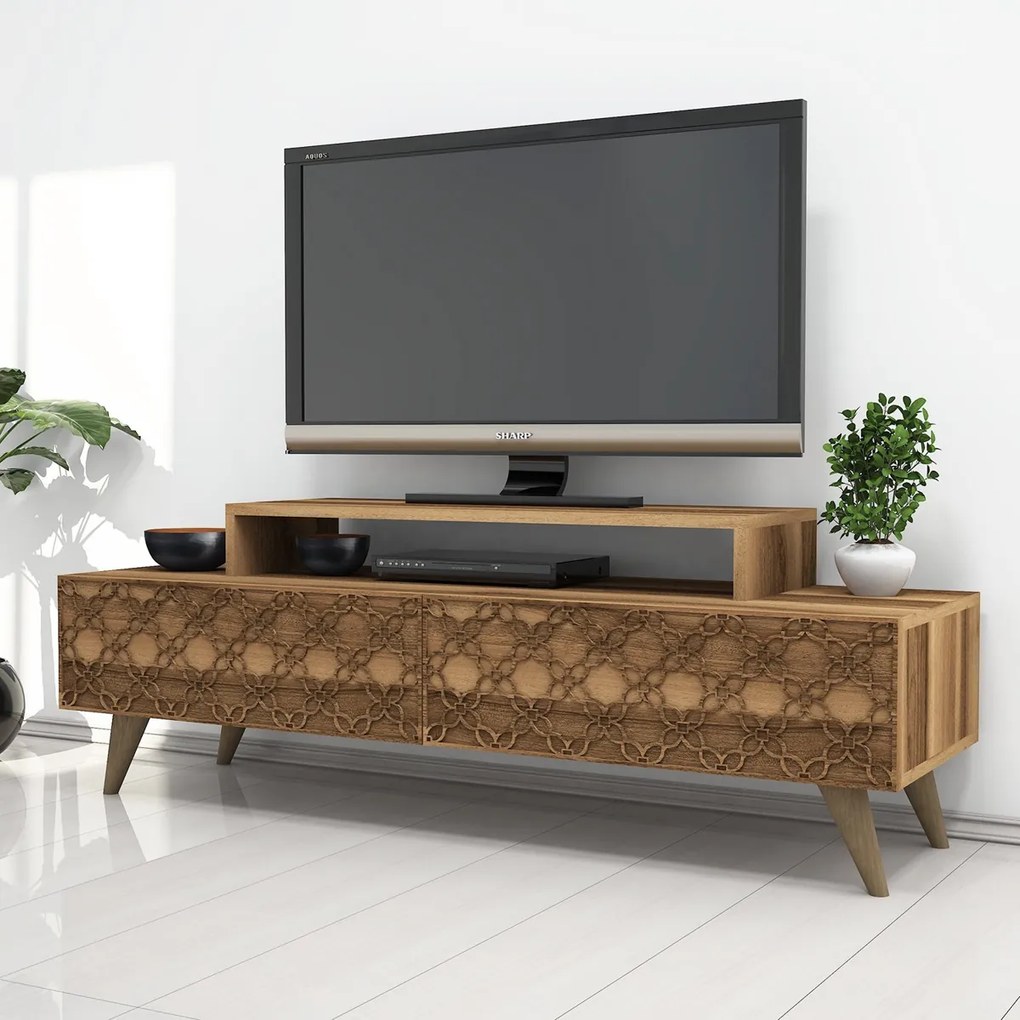 TV asztal City Walnut