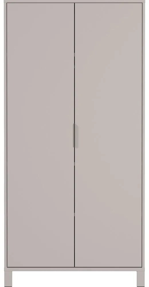 Krémszínű gyerek ruhásszekrény 89x180x54 cm Alkmaar – Germania