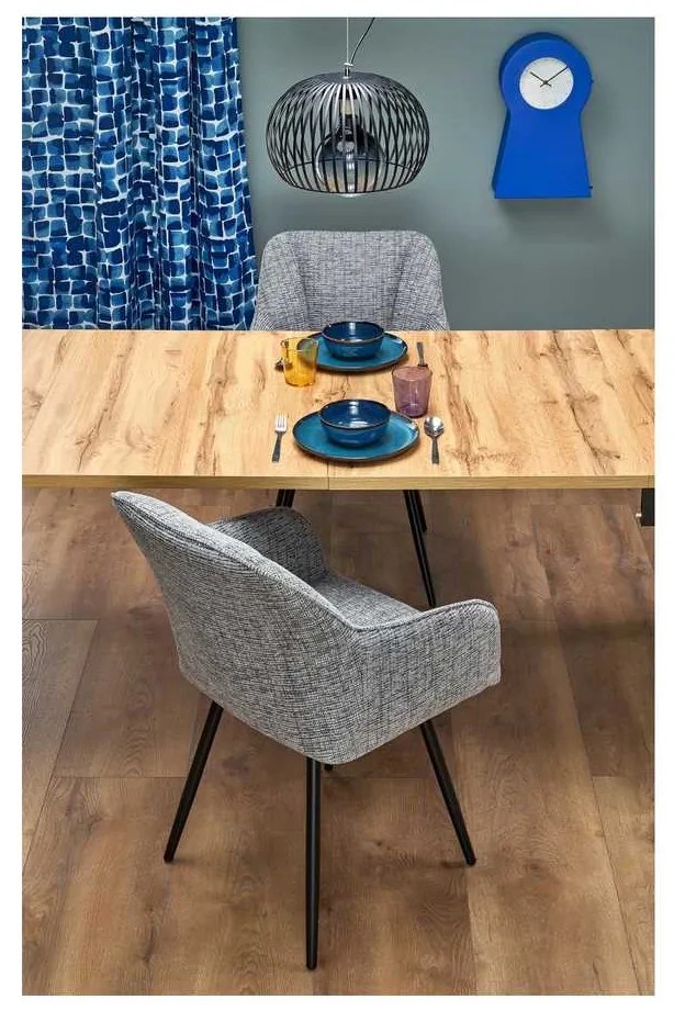 Campbell étkezőasztal, artisan tölgy / fekete