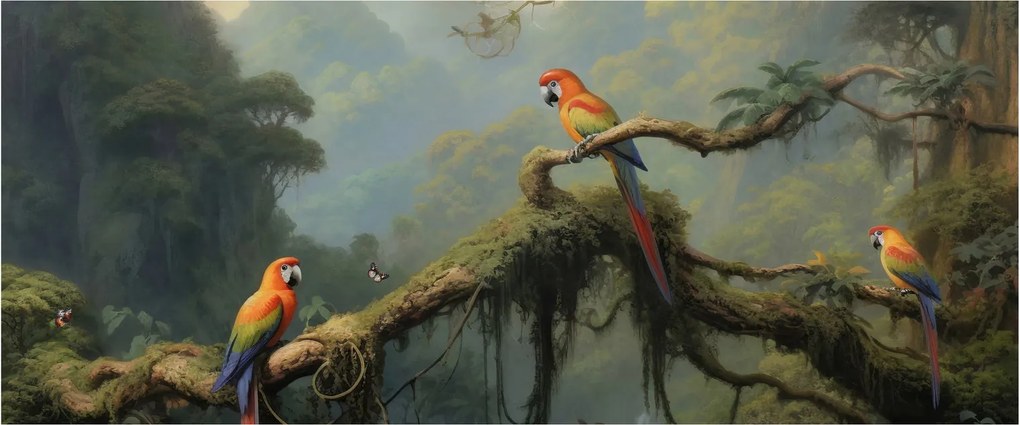 Kép - Trópusi erdő (120x50 cm)