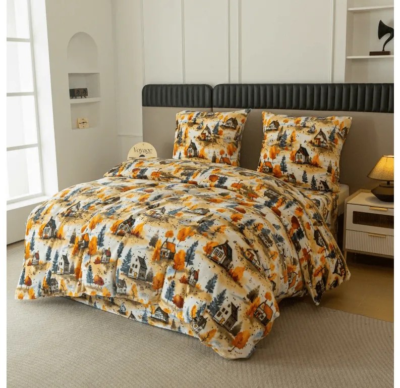 Mikroplüss ágyneműhuzat AUTUMN VILLAGE színes Ágyneműhuzat mérete: 70 x 90 cm | 140 x 200 cm