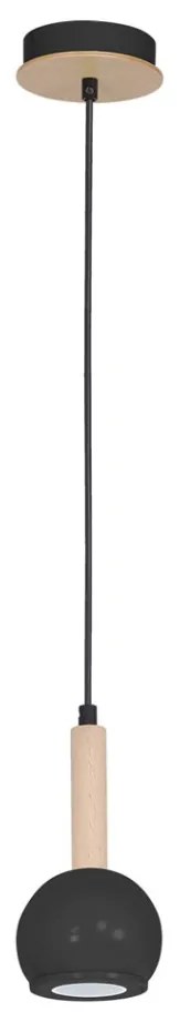 MILAGRO MLP8843 BOLLE Egyágú Függesztett Lámpa Fa GU10 IP20