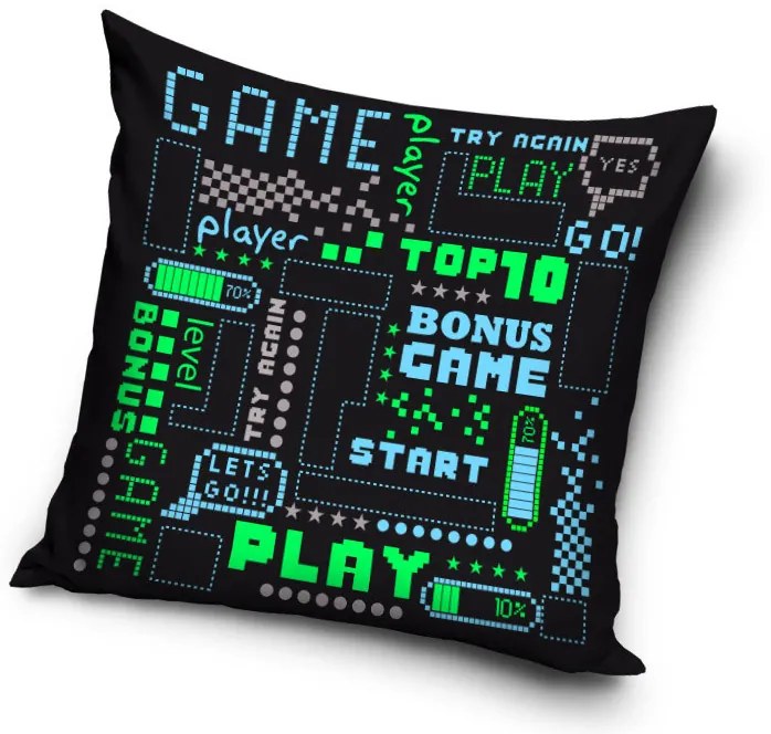 Gamer párnahuzat 40*40 cm