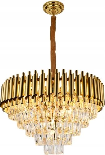 Csillár Kristály Lámpa arany lógó glamour hálószoba nappali