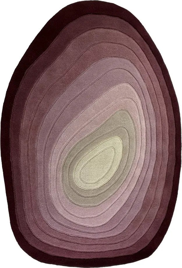 Lila kézi szövésű gyapjú szőnyeg 160x230 cm Puddle Ombre – Flair Rugs