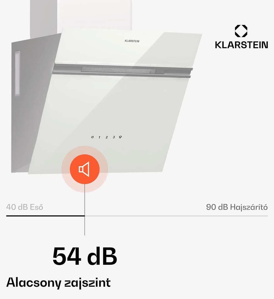 Klarstein Alina páraelszívó, 40 cm, 570 m³/h, Csendes, EEK A
