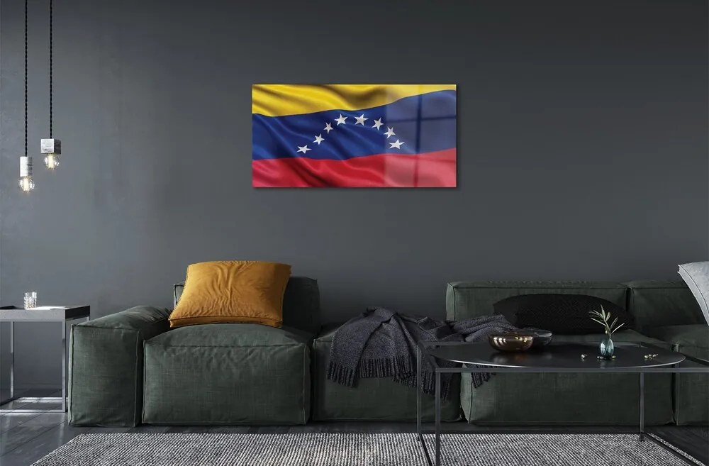 Üvegképek zászló Venezuela 100x50 cm