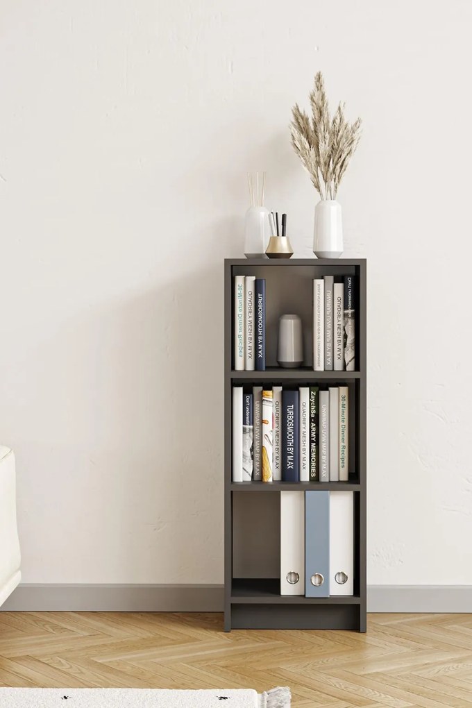 Könyvespolc, antracit, 40 cm – Bili3