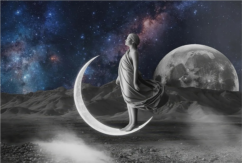 Flizelin tapéta falra Prémium éjszakai álmok 104x70 Ragasztó