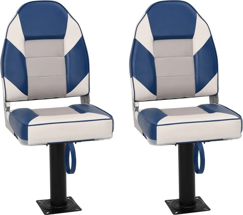 vidaXL 4 részes magas háttámlás összecsukható hajóülésszett