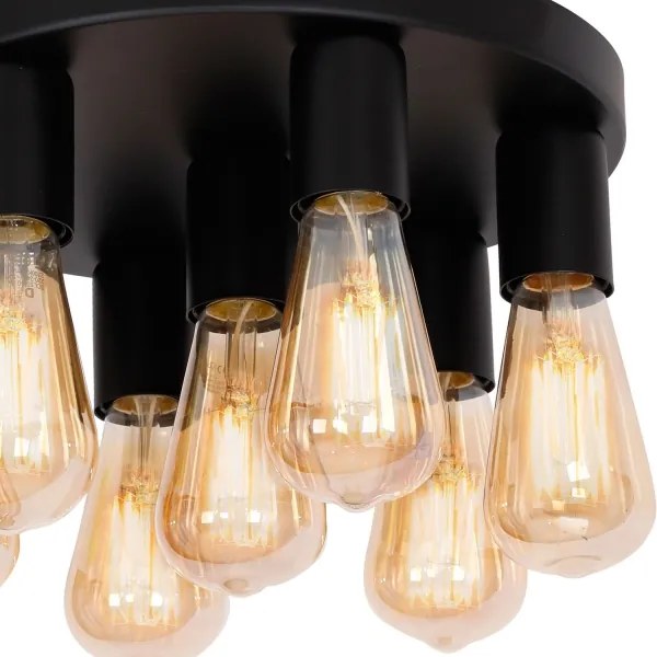 Spotlámpa FILO 7xE27/60W/230V fekete