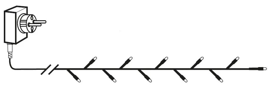 LED fényfüzér, hosszúság 2,8 m - Star Trading